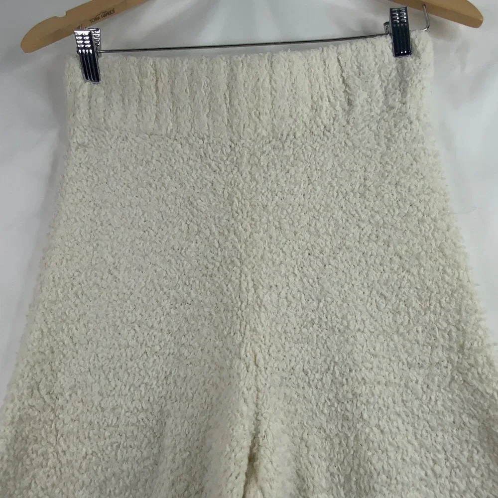 SKIMS Cozy Knit Pant Bone White Wide Leg Lounge Pants S/M RN158973